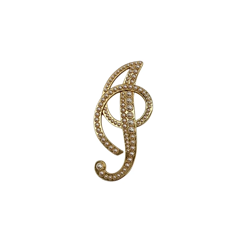 BROCHE "INITIALE PEARL"