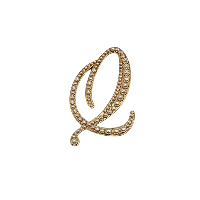 BROCHE "INITIALE PEARL"