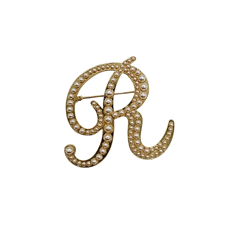 BROCHE "INITIALE PEARL"