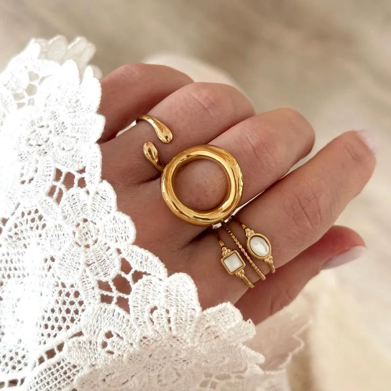 Bague "Lorna" acier