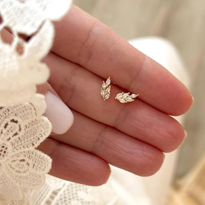 Boucles d'oreilles "Anaïs" plaqué or