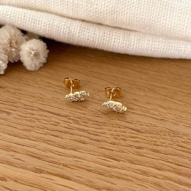 Boucles d'oreilles "Anaïs" plaqué or