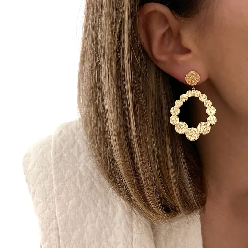 Boucles d'oreilles "Malena" acier