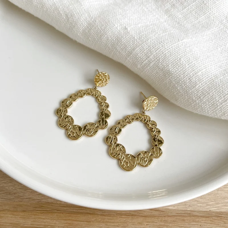 Boucles d'oreilles "Malena" acier