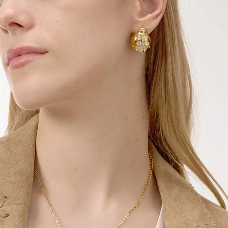 Boucles d'Oreilles Coccinelle Femme
