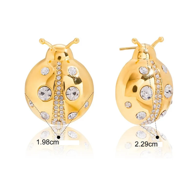 Boucles d'Oreilles Coccinelle Femme