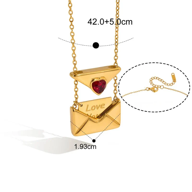 Collier Enveloppe Love
