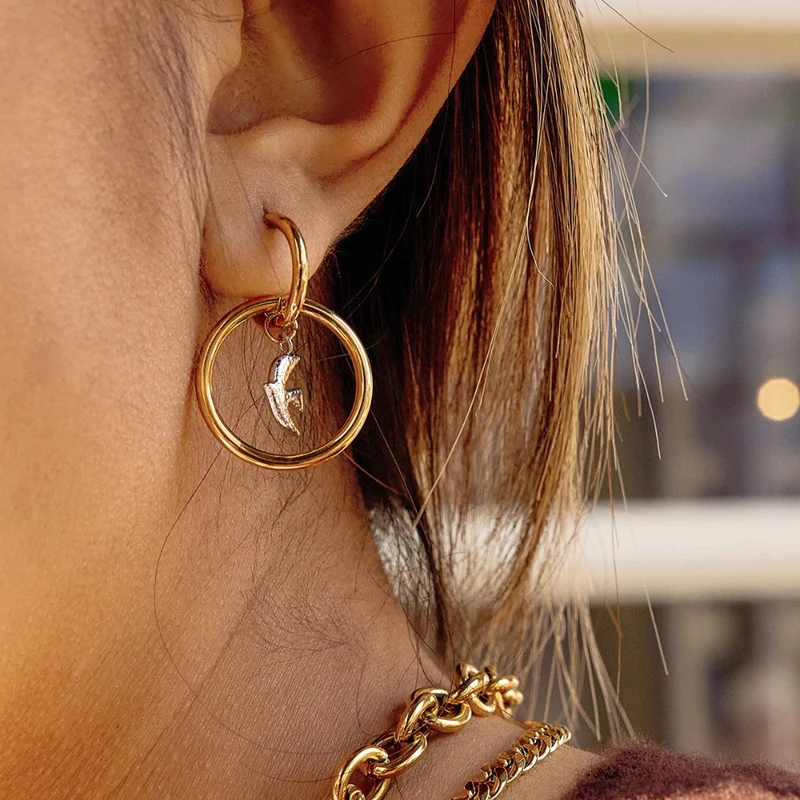 Boucles d'Oreilles Oiseau Design