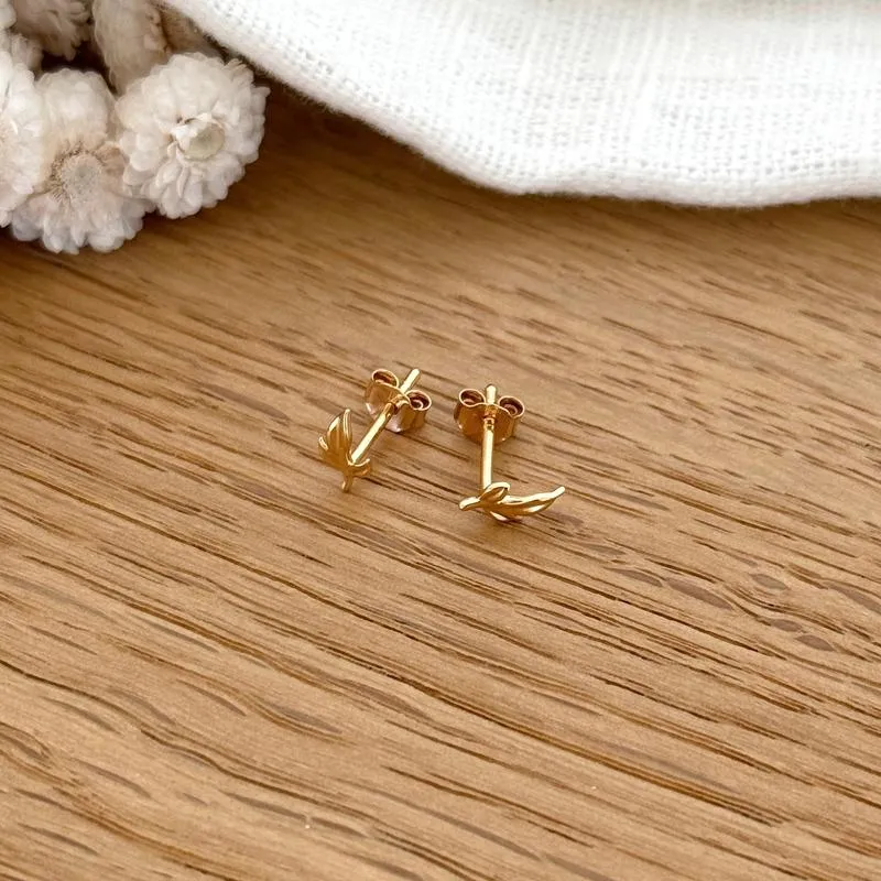 Boucles d'oreilles "Filine" plaqué or