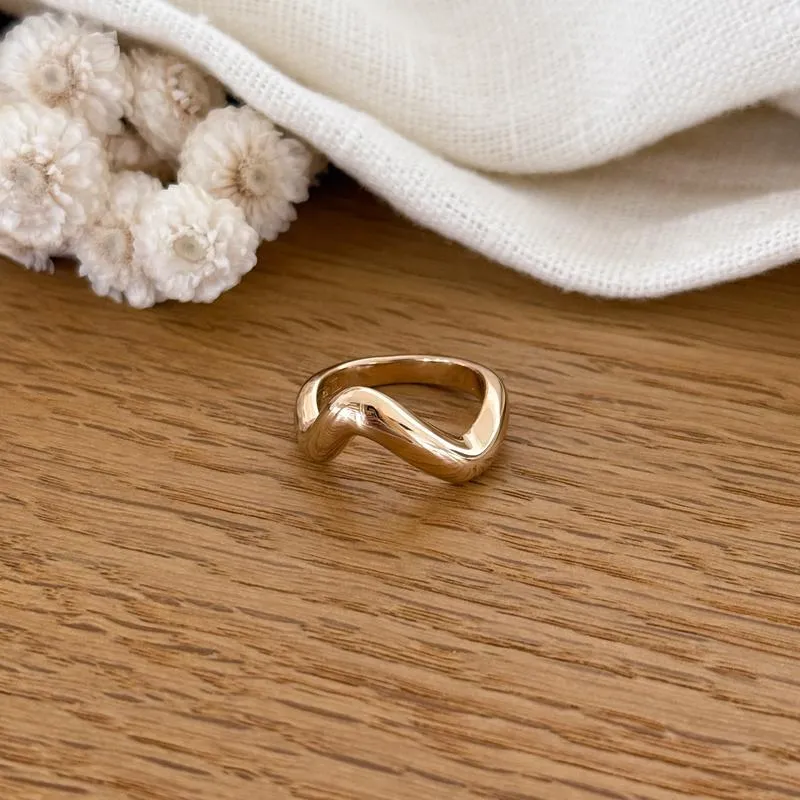 Bague "Molly" plaqué or