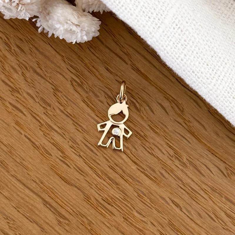 Pendentif "Leo" plaqué or
