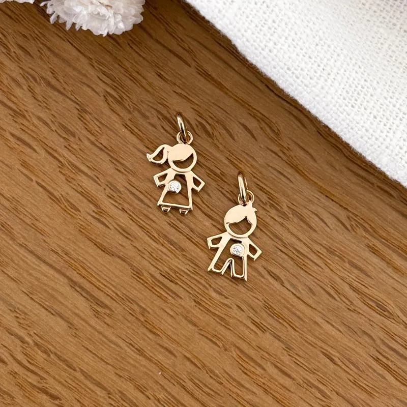 Pendentif "Leo" plaqué or