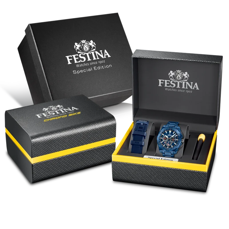 Festina Chrono Bike Montre Bleue Pour Homme F20729/1