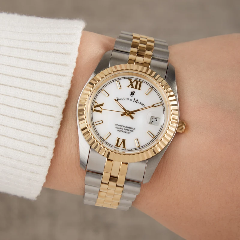 Jacques du Manoir Inspiration Prestige Femmes Montre Or JWL01303