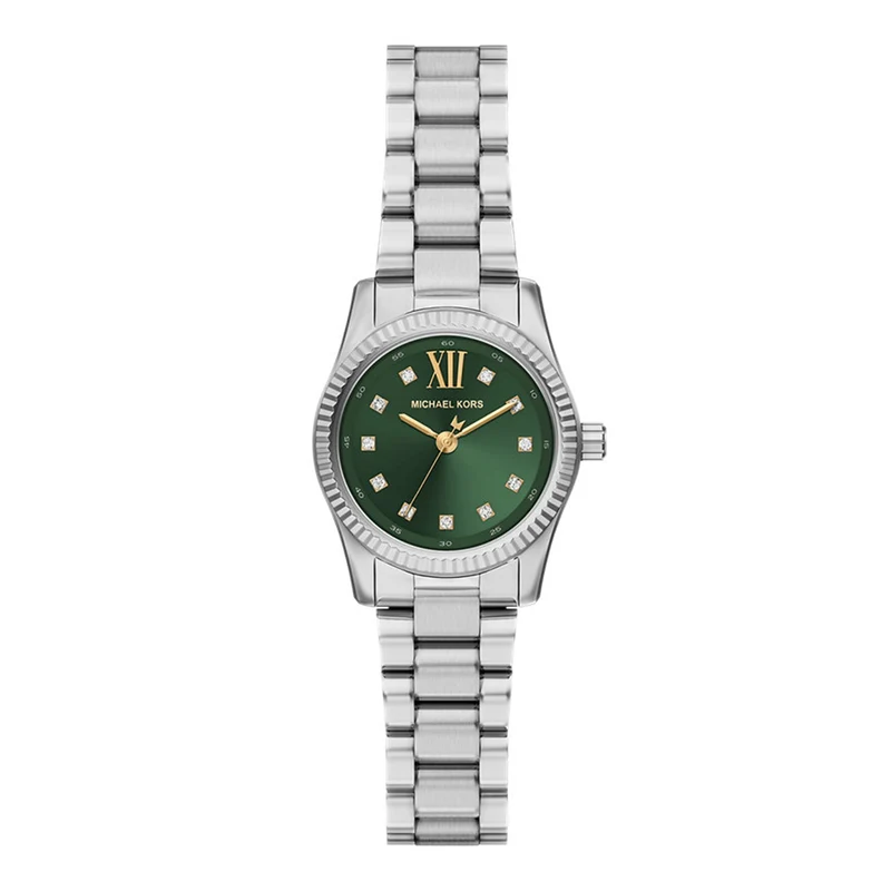 Michael Kors Lexington Round Green Dial Watch MK7580