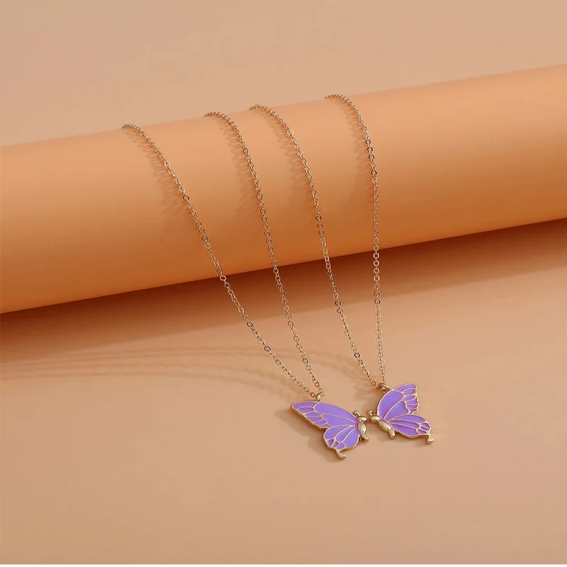 Double Collier Papillon