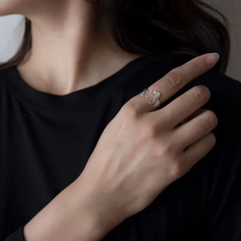 Bague Chien Argent