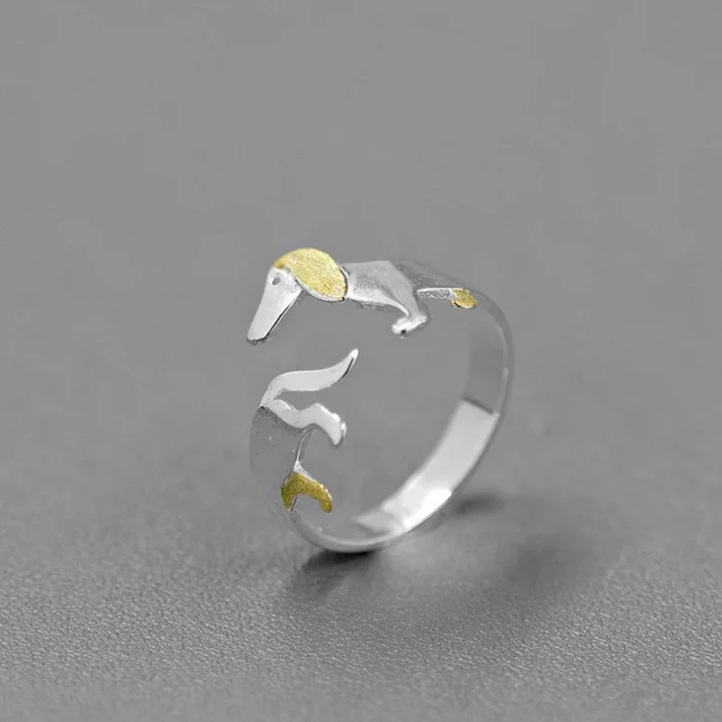 Bague Chien Argent