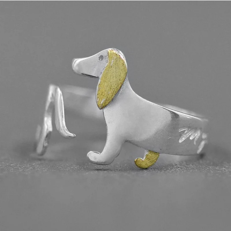 Bague Chien Argent