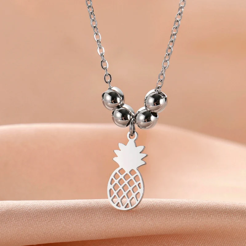 Collier Ananas et Perles
