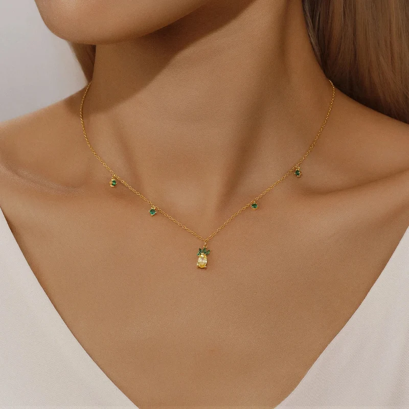 Collier Ananas Femme