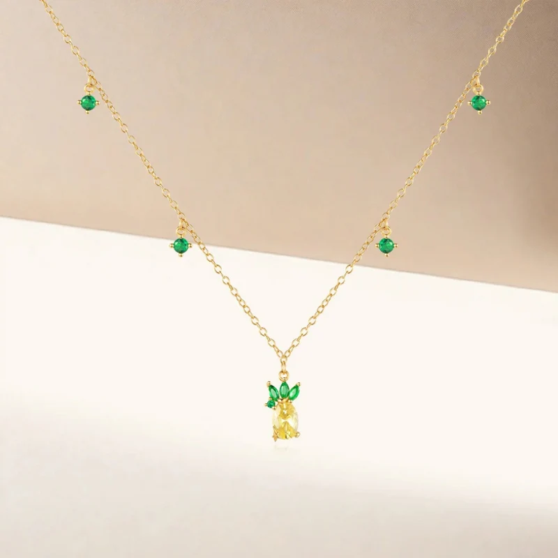 Collier Ananas Femme