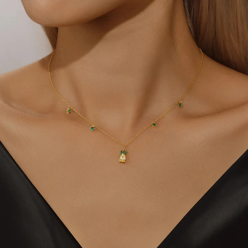 Collier Ananas Femme