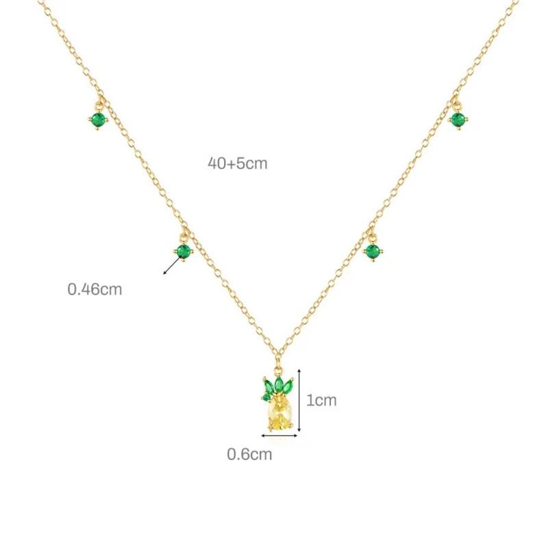 Collier Ananas Femme