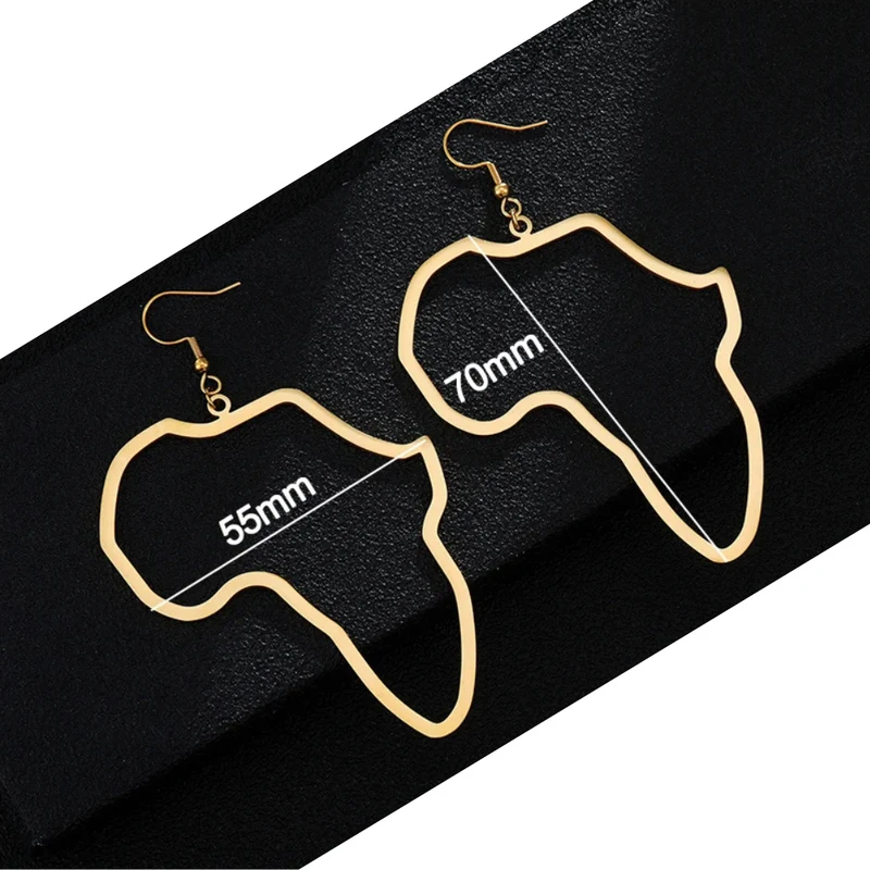 Boucles d'Oreilles Afrique Pendantes