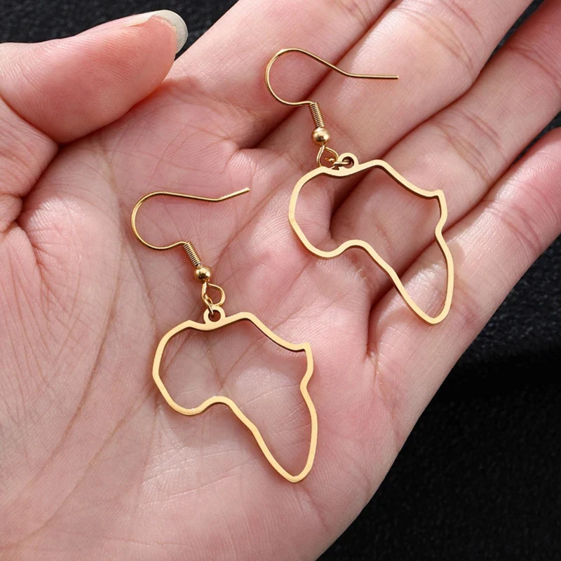 Boucles d'Oreilles Afrique Pendantes