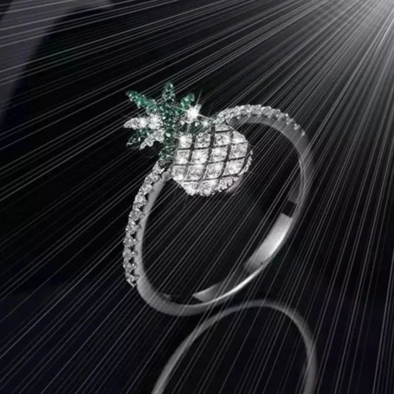 Bague Ananas Strass
