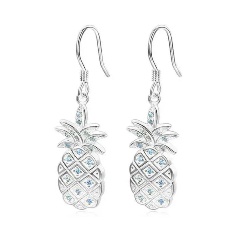 Boucles d'Oreilles Ananas Strass
