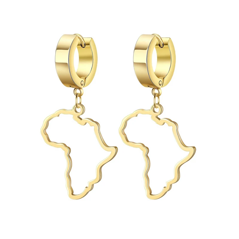 Boucles d'Oreilles breloque Afrique