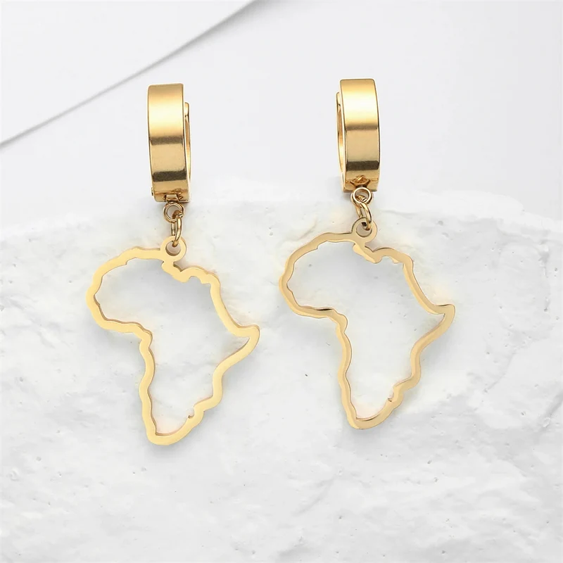 Boucles d'Oreilles breloque Afrique