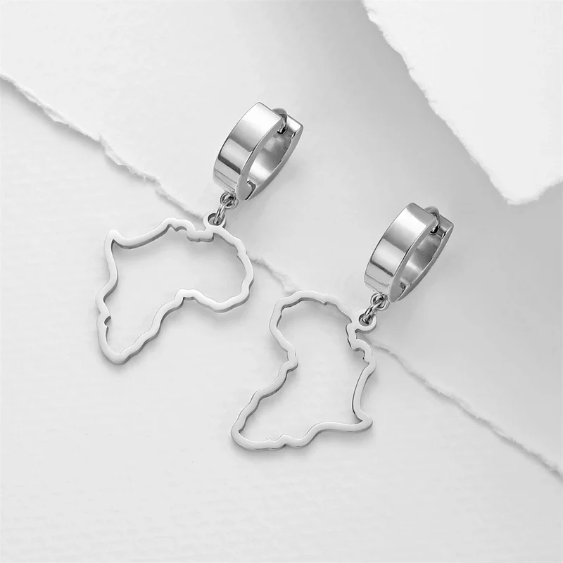 Boucles d'Oreilles breloque Afrique