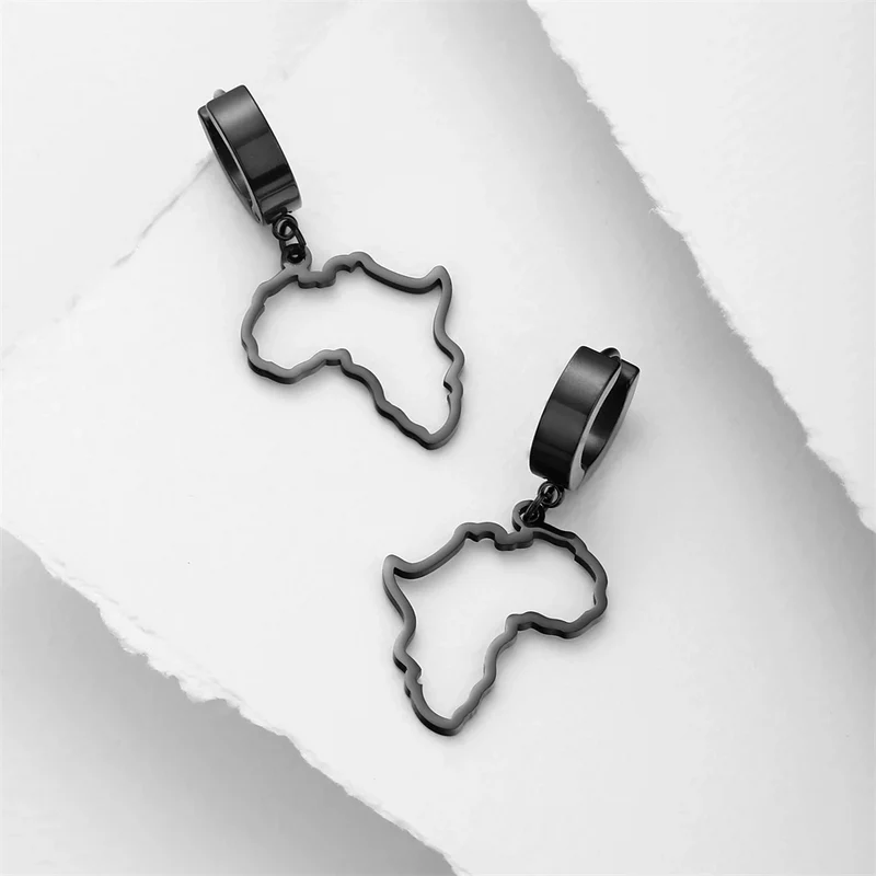 Boucles d'Oreilles breloque Afrique