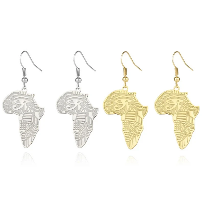 Boucles d'Oreilles Afrique Hiéroglyphe