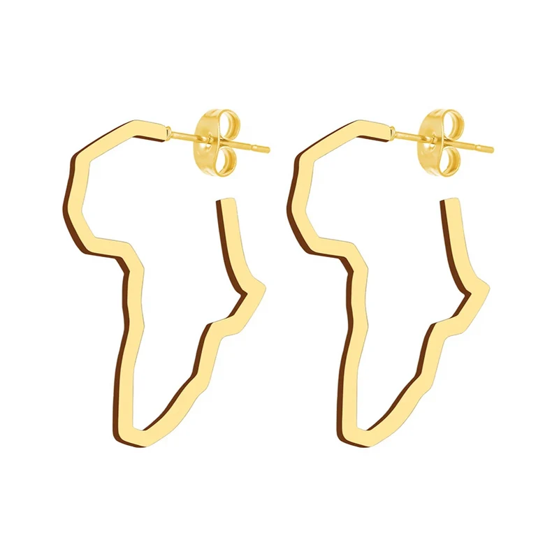 Boucles d'Oreilles Carte d'Afrique