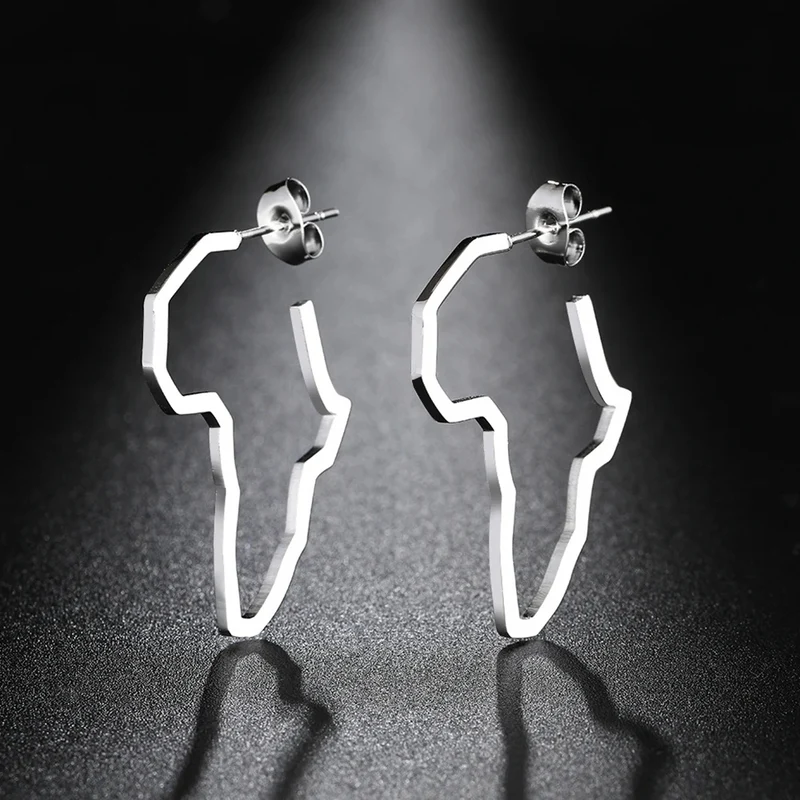 Boucles d'Oreilles Carte d'Afrique