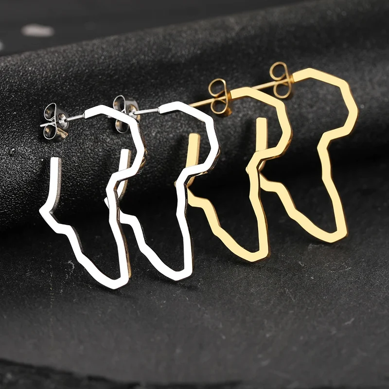 Boucles d'Oreilles Carte d'Afrique
