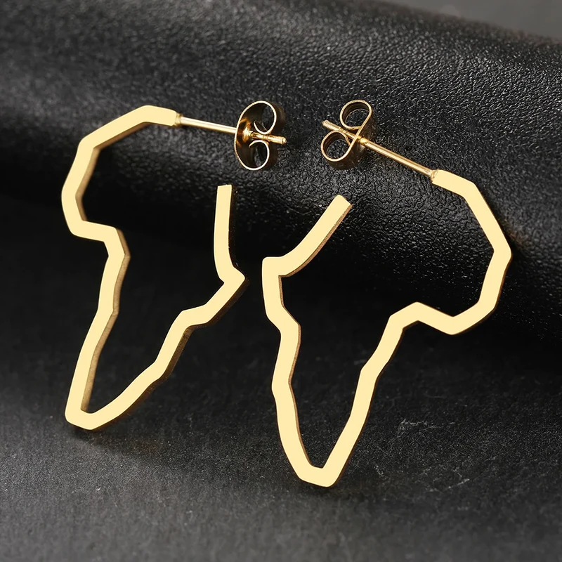 Boucles d'Oreilles Carte d'Afrique
