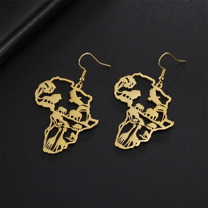 Boucles d'Oreilles Afrique Animaux