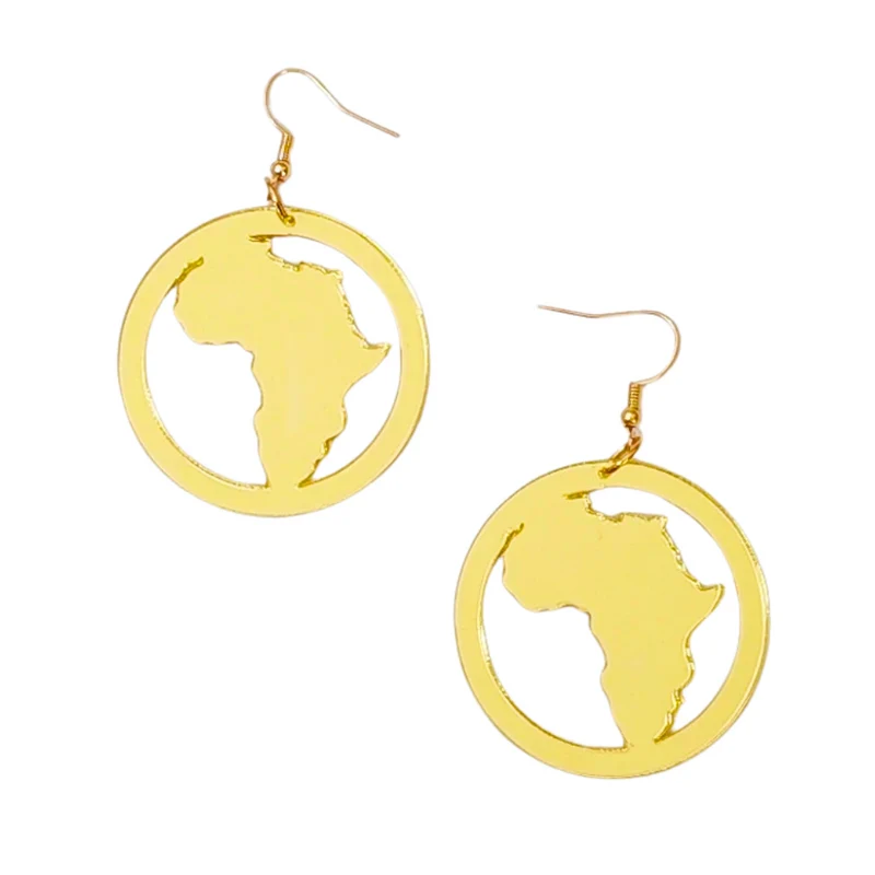 Boucles d'Oreilles Afrique Cercle
