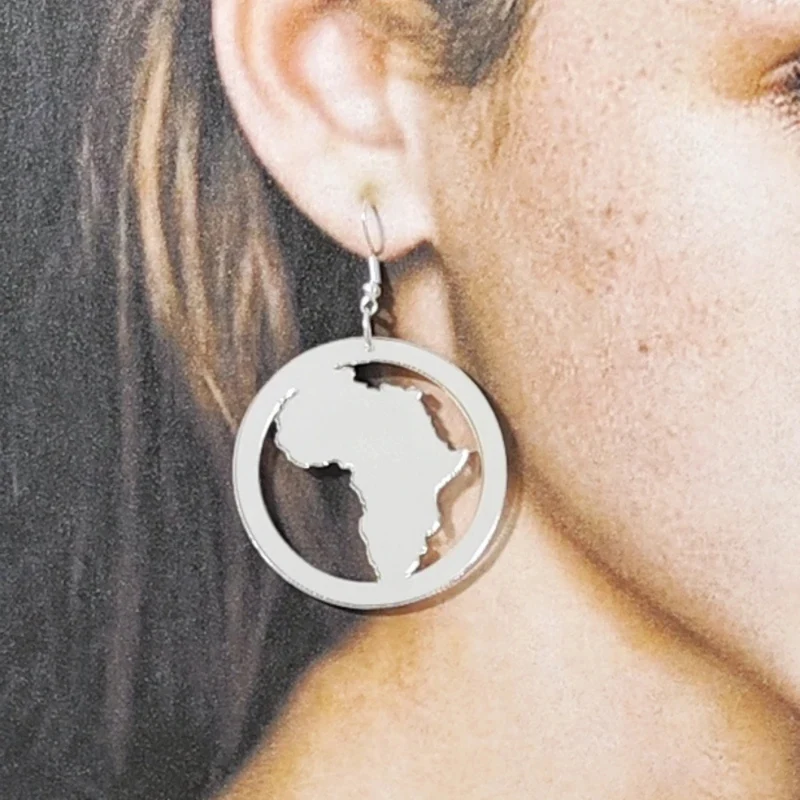 Boucles d'Oreilles Afrique Cercle