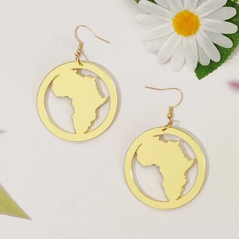 Boucles d'Oreilles Afrique Cercle