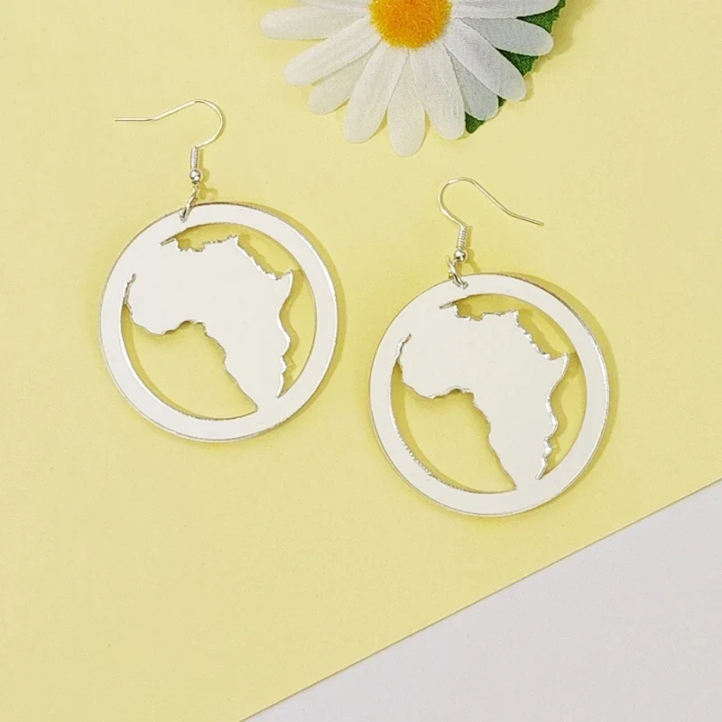 Boucles d'Oreilles Afrique Cercle