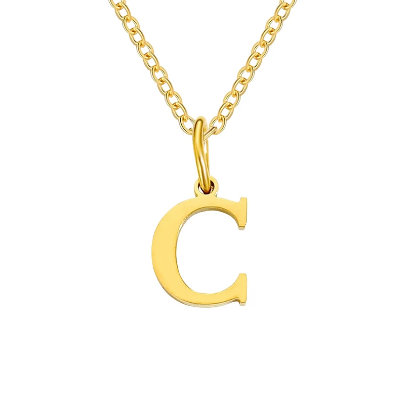Collier Pendentif Lettre