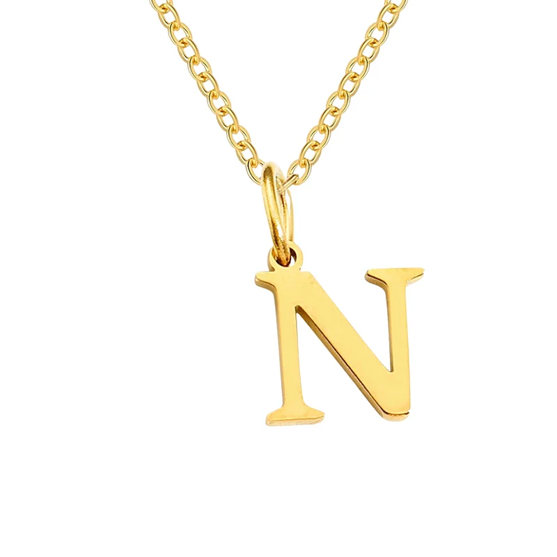 Collier Pendentif Lettre