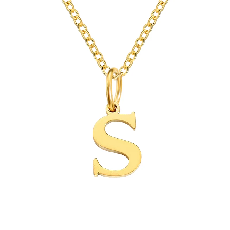 Collier Pendentif Lettre