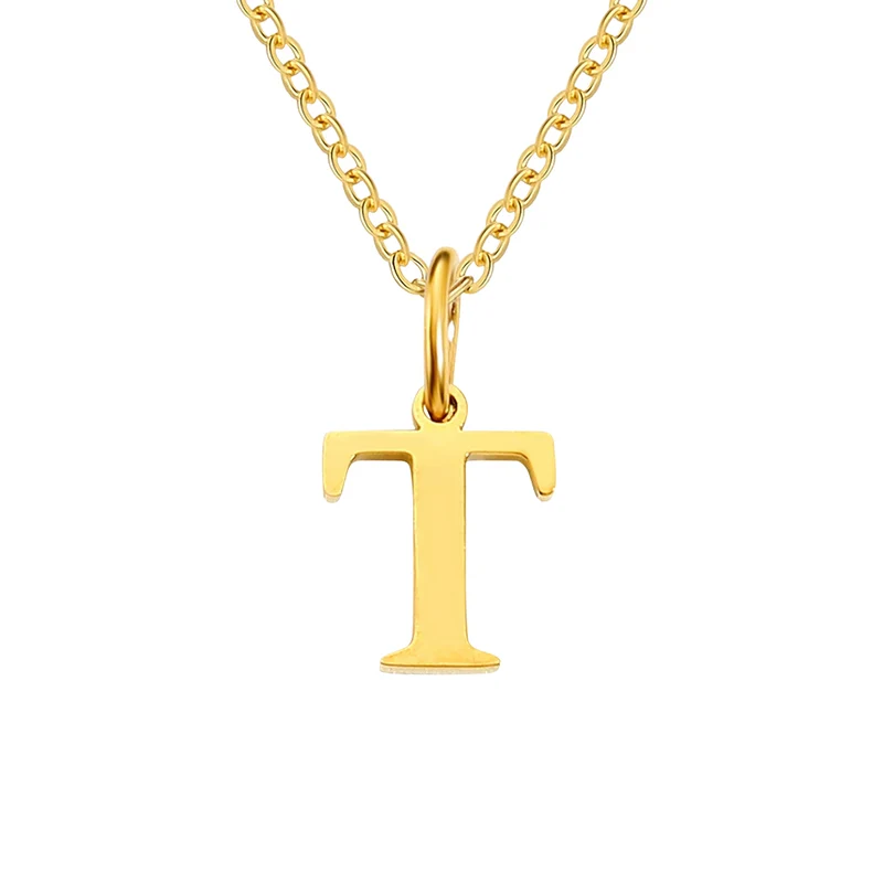 Collier Pendentif Lettre T